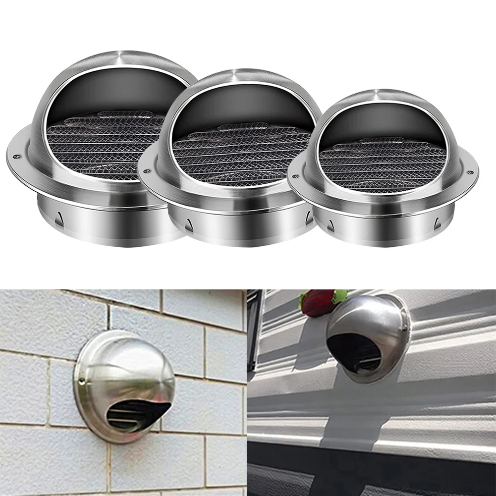 

Stainless Steel Air Vent Ducting Ventilation Exhaust Grille Cover Outlet Grille Heating Cooling Wall Wall Vents Cap Hardware