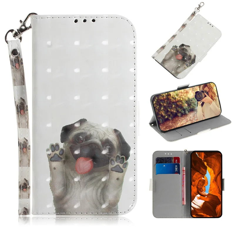 Painted Flip Leather Magnetic Phone Case