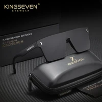 KINGSEVEN Frameless Sunglasses Women Men UV400 Luxury Glasses Trendy One-piece Polarized Lens Vacation Eyewear