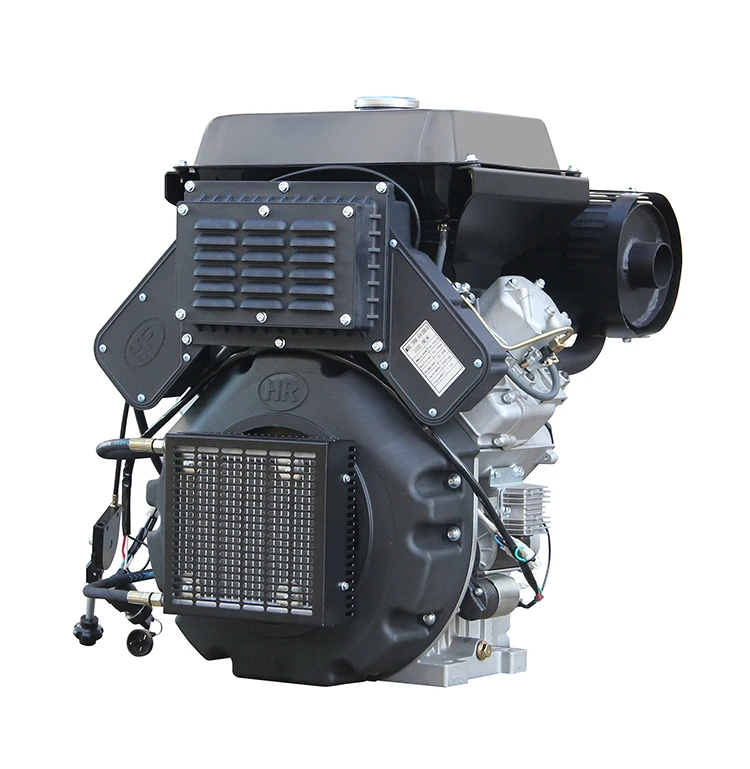 20hp 25hp 30hp keyway shaft 36.5mm V twin diesel engine 4 stroke air cooled 2 cylinder diesel engine