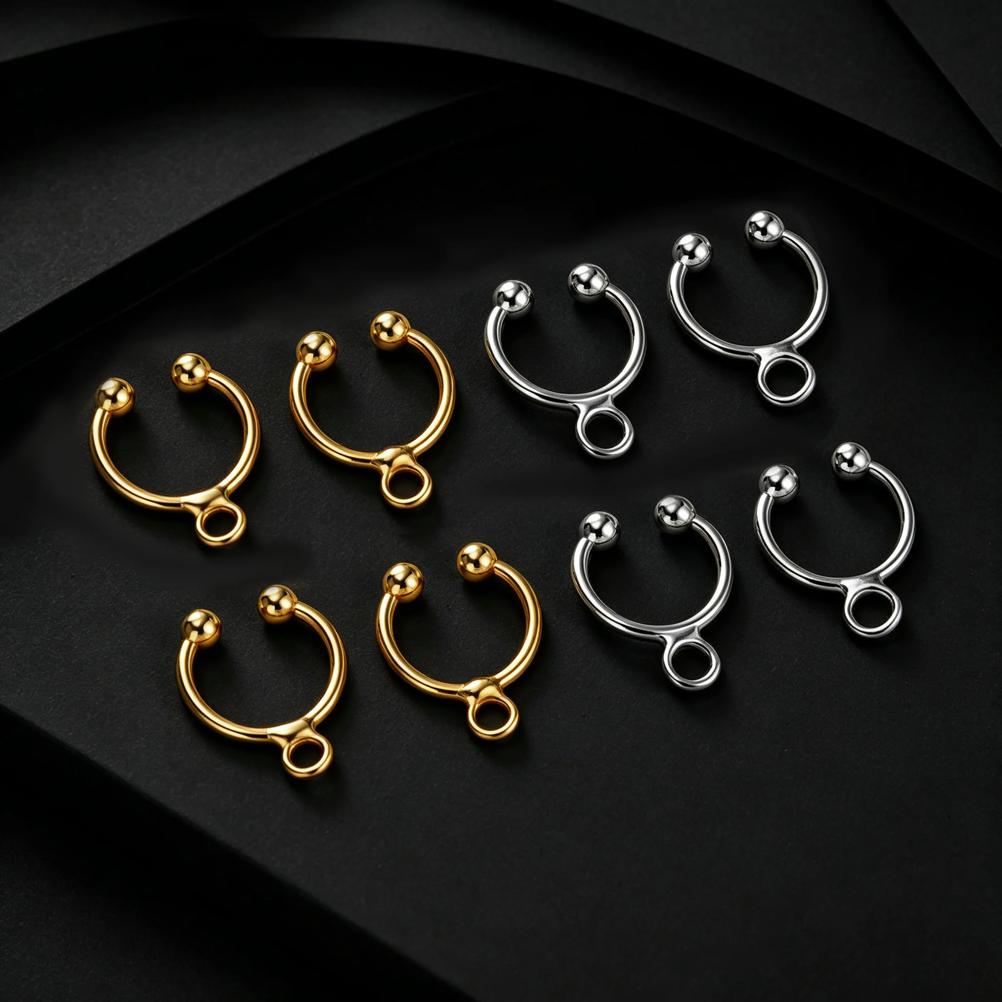 Set of 5 No-Piercing Ear Cuff Clips - Elegant DIY Earrings Accessories