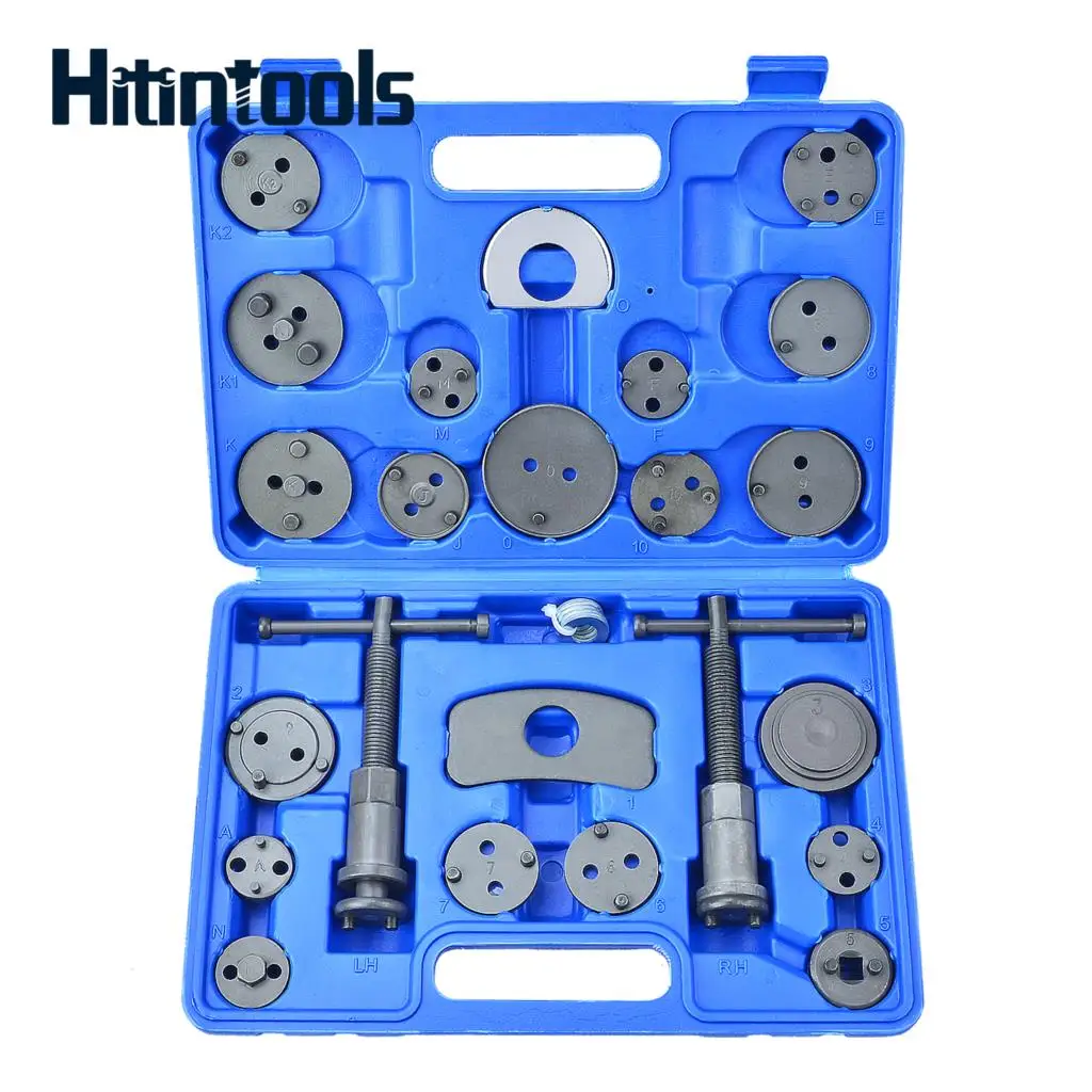 24pcs Universal Disc Brake Caliper Car Wind Back Pad Piston Compressor Automobile Garage Repair Tool Set
