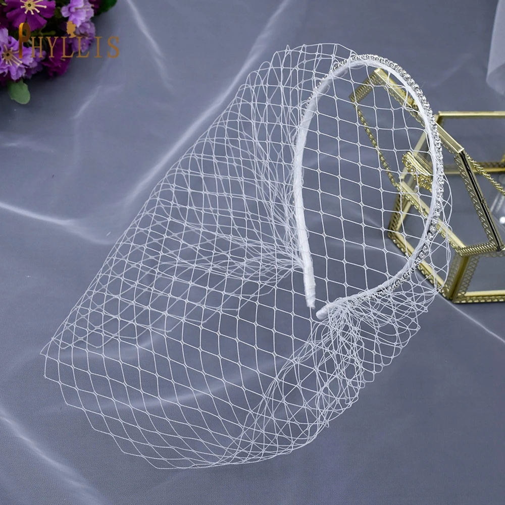 JM06 Rhinestone Women's Fascinating Veil Retro Charming Hat Bridal Veil with Headhoop Birdcage Wedding Women’s Fascinator Veil JM06 Rhinestone Women's Fascinating Veil Retro Charming Hat Bridal Veil with Headhoop Birdcage Wedding Women’s Fascinator Veil