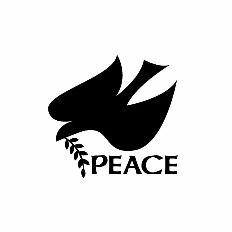 

OFK PEACE Dove - Bird Love Judaism Christian Car Window Decal Sticker Decorative Accessories Creative Sunscreen Waterproof PVC,