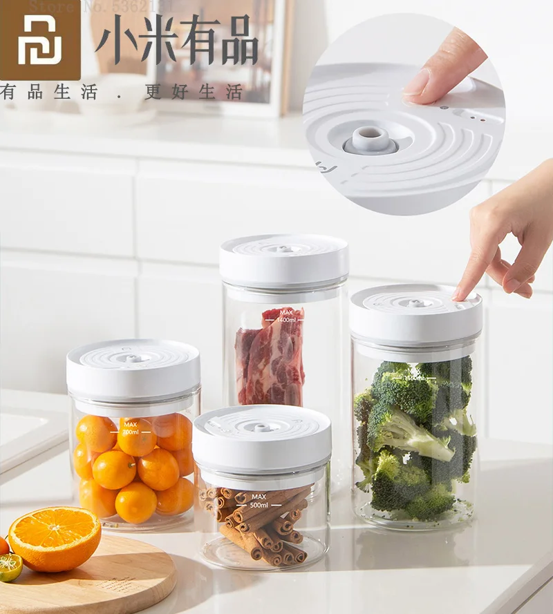 

New BUD Automatic Pumping Air Vacuum Freshness Box Intelligent Constant Pressure Food Storage Container Portable Food Sealed Box