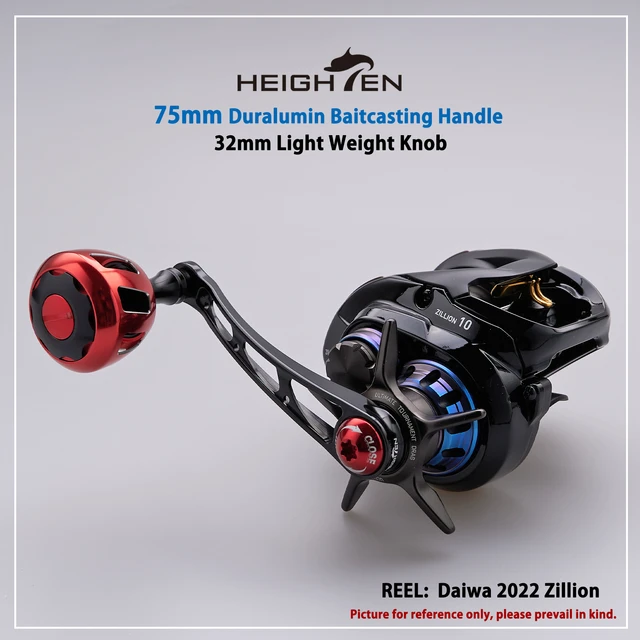 Heighten 75mm Fishing Reel Handle With 32mm Knob For Shimano Calcutta Daiwa  Zillion Abu Pro Max - Fishing Reels - AliExpress