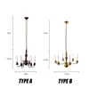 1:87 HO Scale Ceiling Light Miniature Kids Dollhouse LED Model Furniture Decor Toy Golden/Copper Chandelier Decor Accessories 6