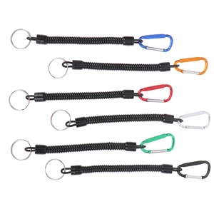 1PC Portable Fishing Lanyards Rope Boating Camping Carabiner Secure Lock Grip