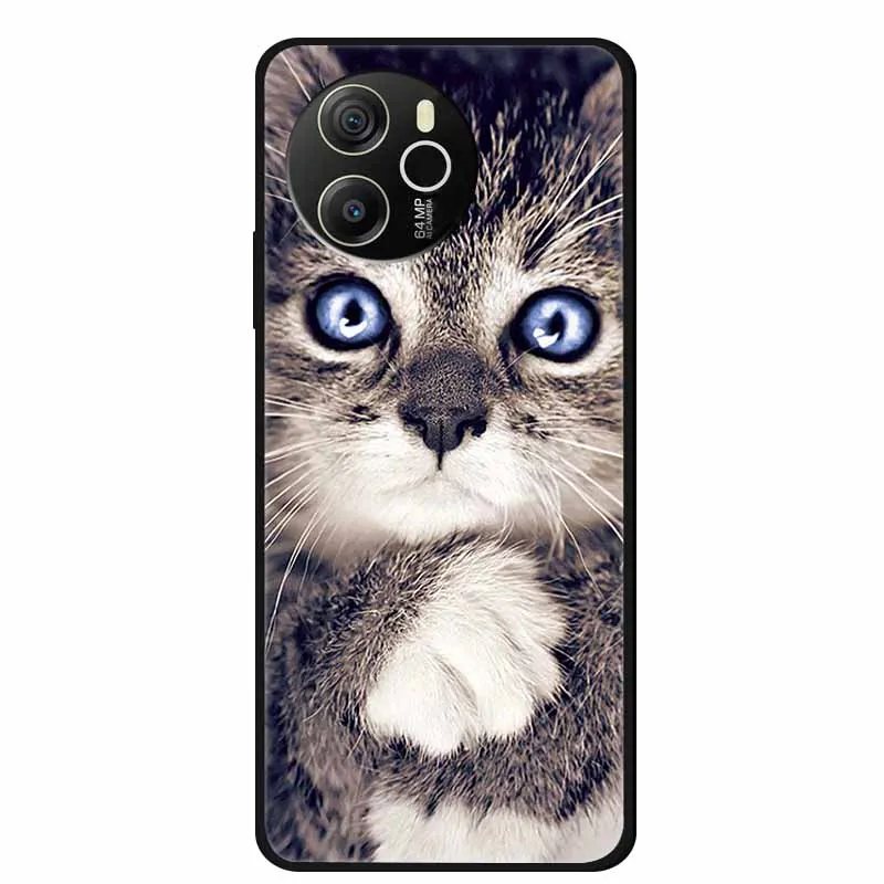 Black Silicone Soft Back Protective Case Cover