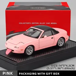 Mazda MX - 5 Alloy Model Car - Versatile Gift, Charming Decor, and Engaging Toy (PINK with box)
