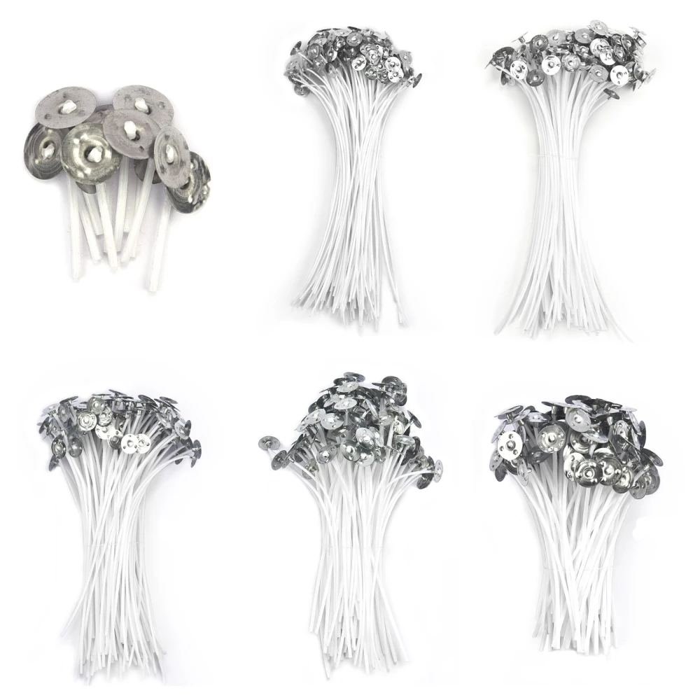 Description Picture 2 of item50 PCS/100 PCS 2.6-20cm Candle Wicks Smokeless Wax Pure Cotton Core For DIY Candle Making Pre-Waxed Wicks Party Supplies