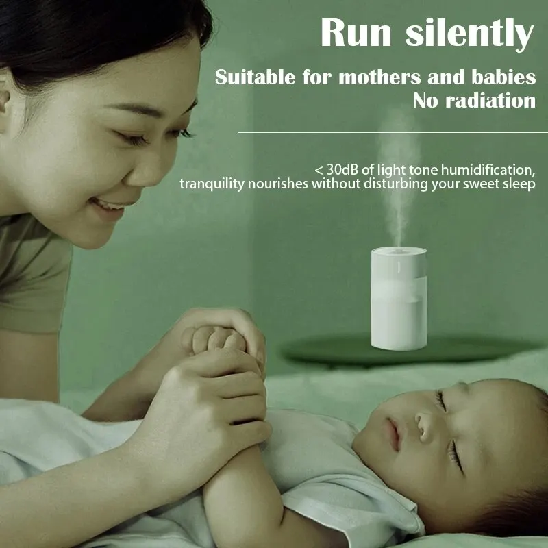 260ML Mini Ultrasonic Air Humidifier LED Lamp USB Essential Oil Diffuser Car Purifier Aroma Anion Mist Maker air humidifier