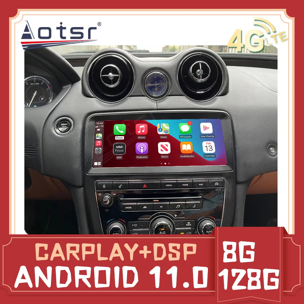 

10.25" For Jaguar XJ 351 2009-2016 Android Car Multimedia Player GPS Navigation Radio Stereo Carplay Video 4G LTE dual system