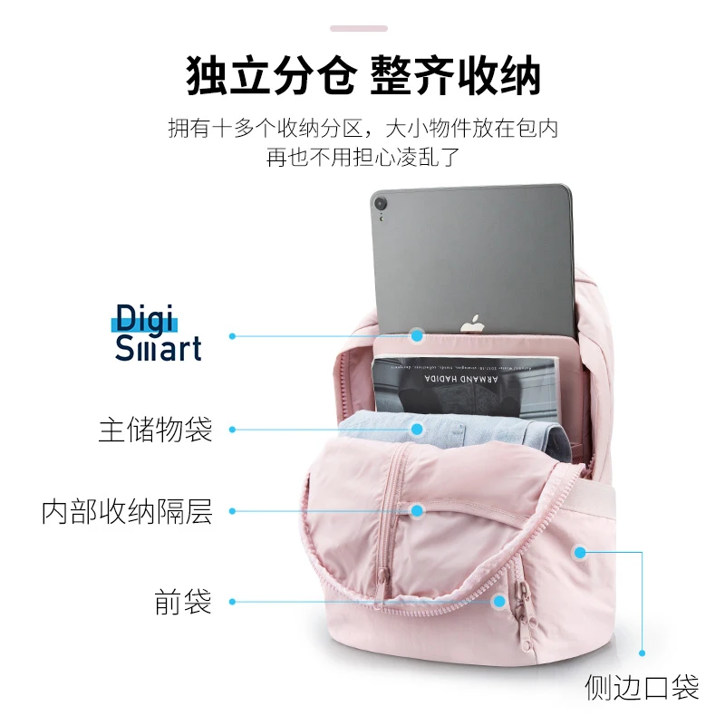 BAGSMART Fashion 13in Laptop Backpack Women New School Bag for