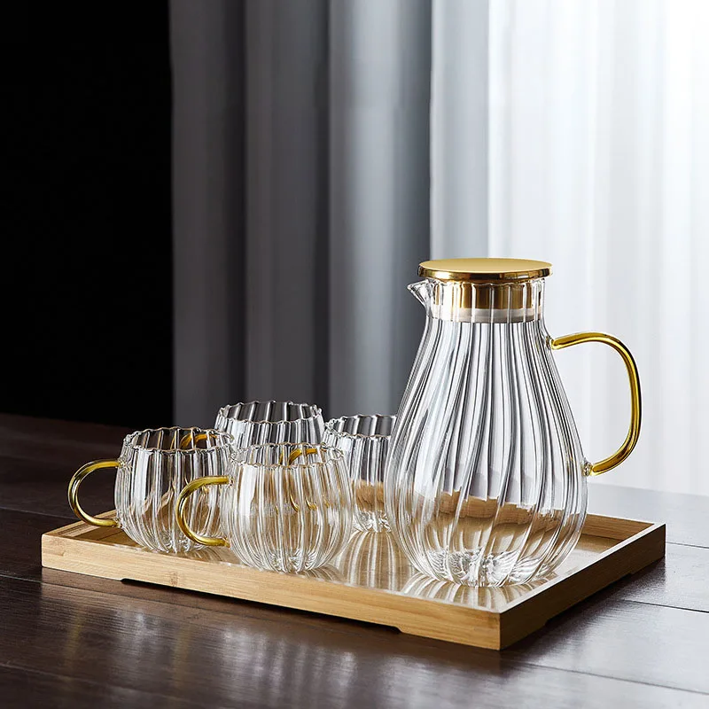 Glass Pitcher Cold Water Jug Large Capacity Glass Pitcher