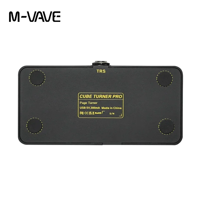 M-VAVE Cube Turner Pro Wireless Bluetooth Page Turner Silent Foot Pedal USB Rechargeable For iPad iPhone Tablet Guitar Parts