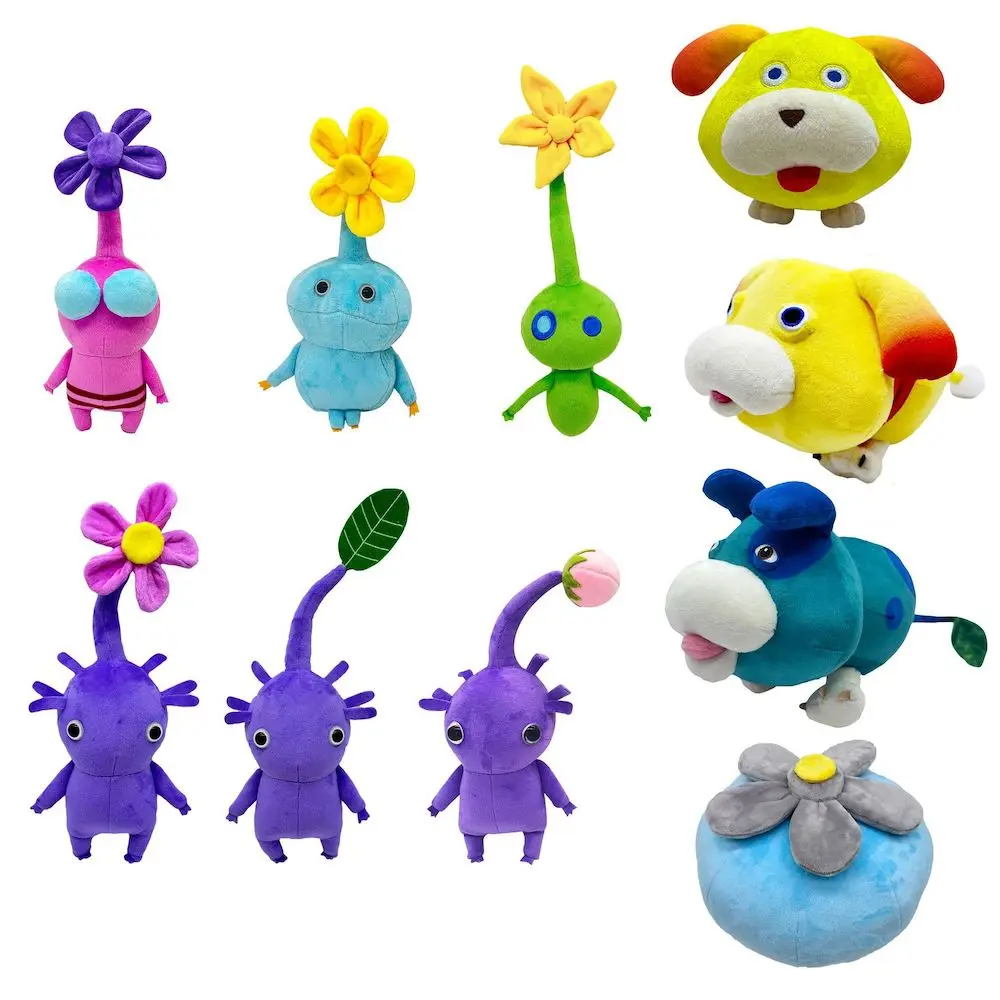 2023 New Ice Pikmin Plushie Doll Game Olimar Flower Leaves Bud Chappy Bulborb Soft Stuffed Plush Toy for Kids Toy Birthday Gifts