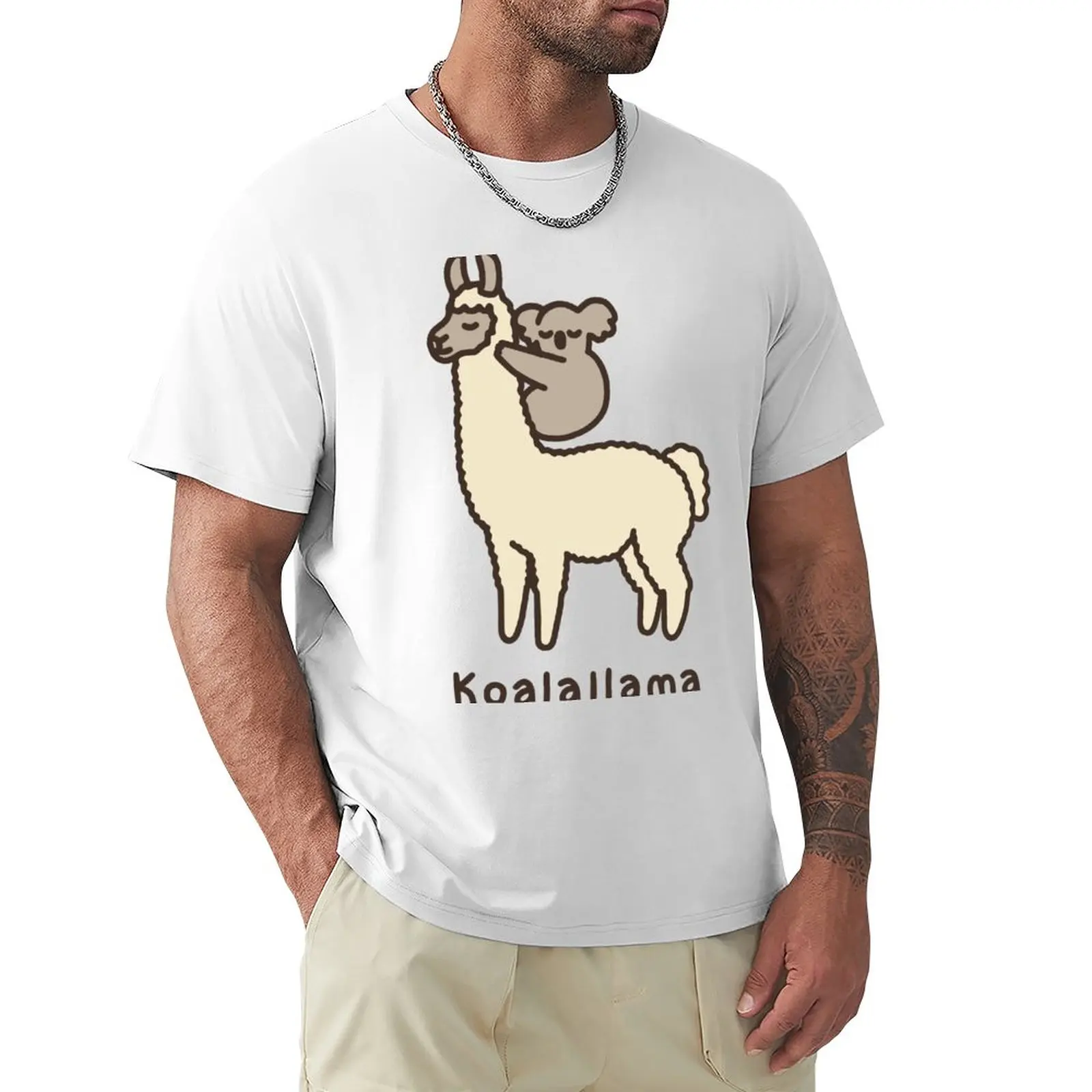 Koalallama T-Shirt Sport Fans Graphics Fruit Of The Loom Magliette Da Uomo