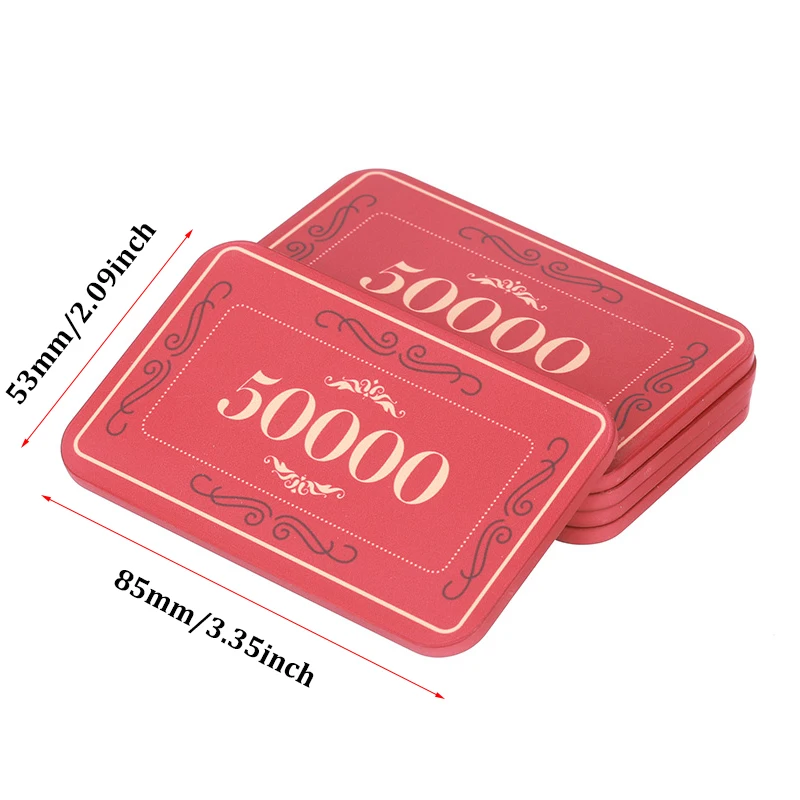 10Pcs 라운드/사각형 세라믹 칩 카지노 클럽 하우스 도박 토큰 칩 텍사스 홀덤 블랙 잭 게임 엔터테인먼트 액세서리