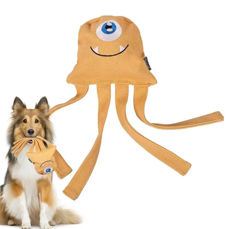 

Жевательная игрушка для прорезывания зубов, игрушка для чистки зубов собак, жевательная игрушка для жевания Медузы для мелких и средних пород