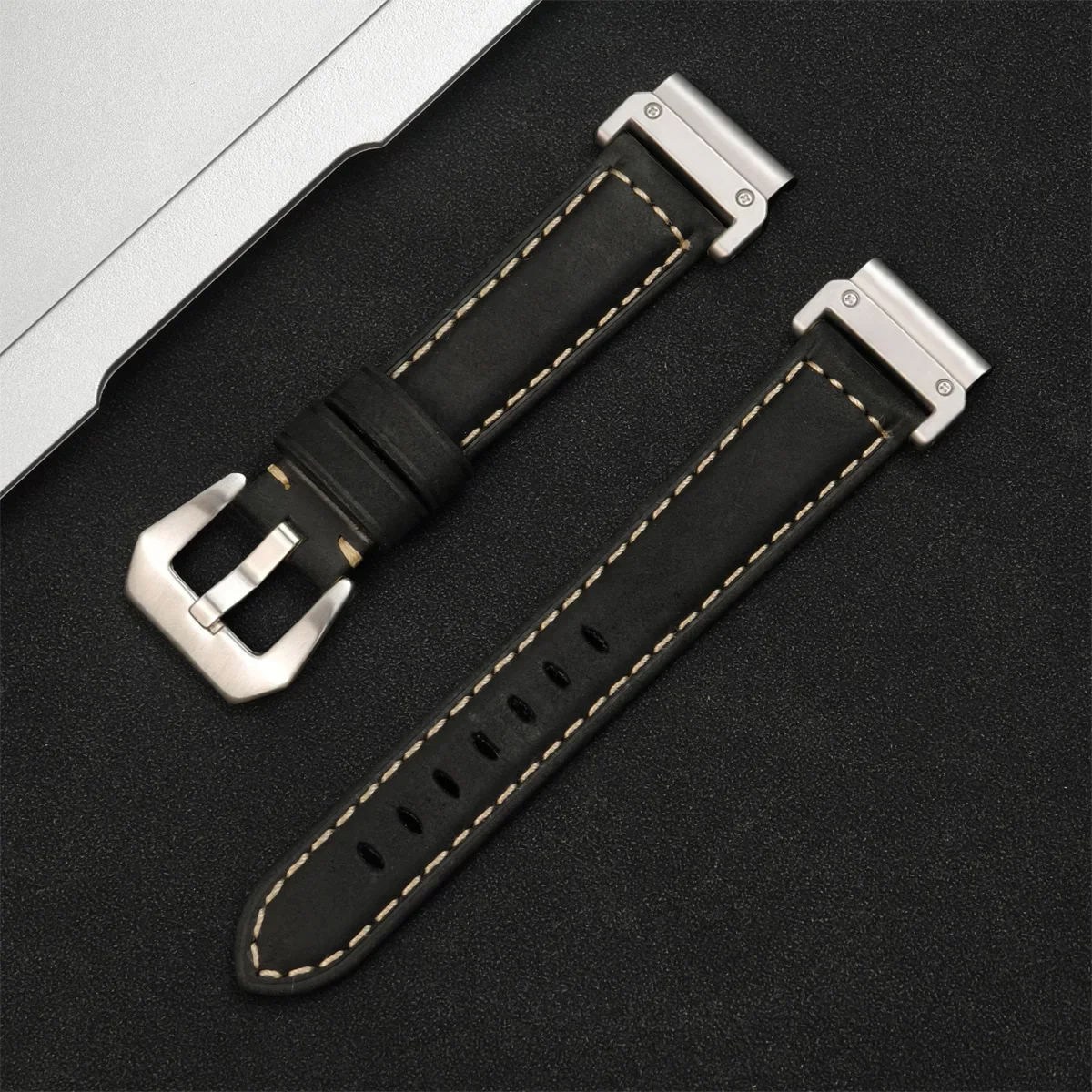 Premium Genuine Leather Quickfit Watchband Strap – 26mm & 22mm