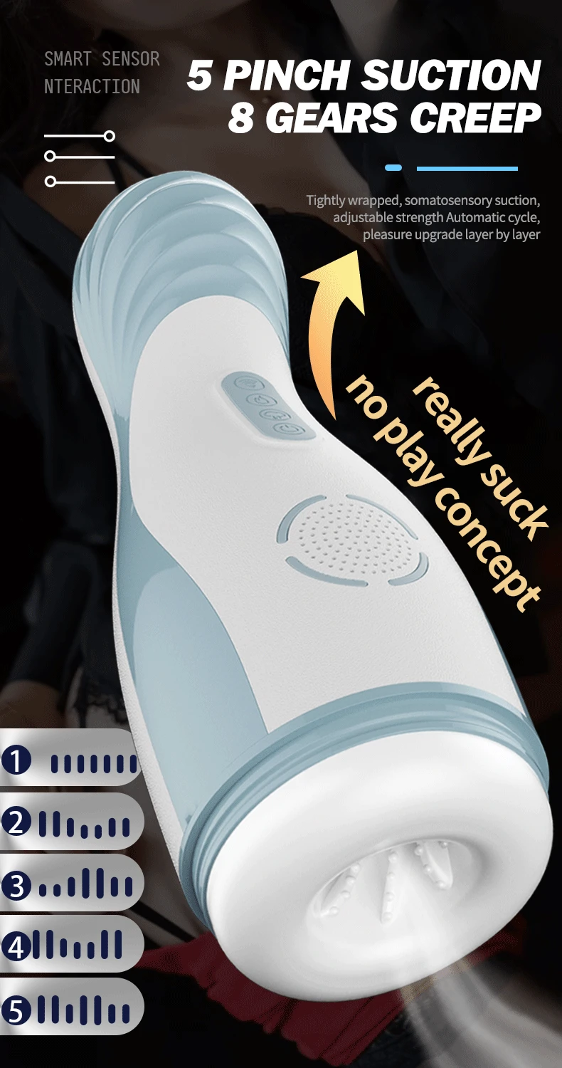 Automatic Male Masturbator With Vibration For Men Real Feeling_voghion.com