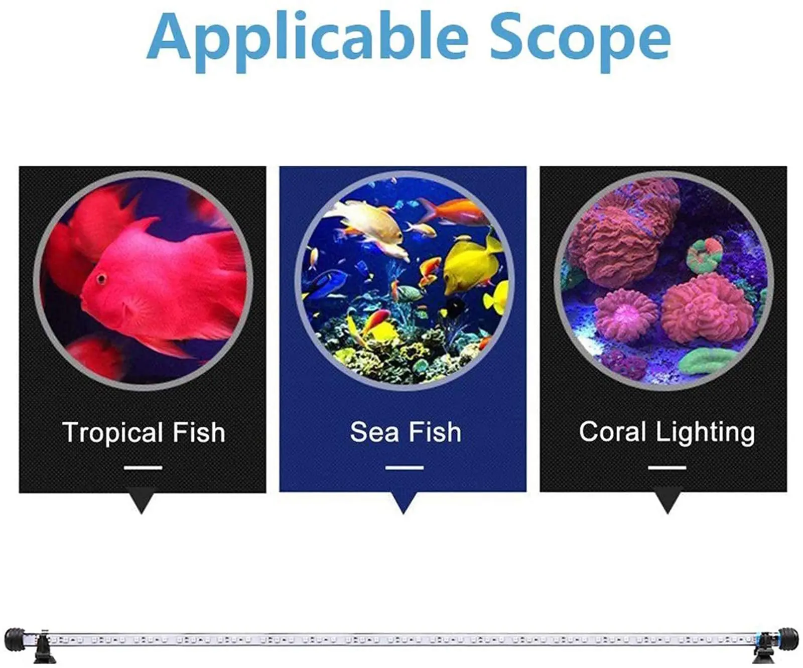 18cm 28cm 37cm 48cm Submersible LED Aquarium RGB Light Underwater Lamp Waterproof Lighting for Fish Tank with Remote Control aquarium light led lamp aquarium lamp