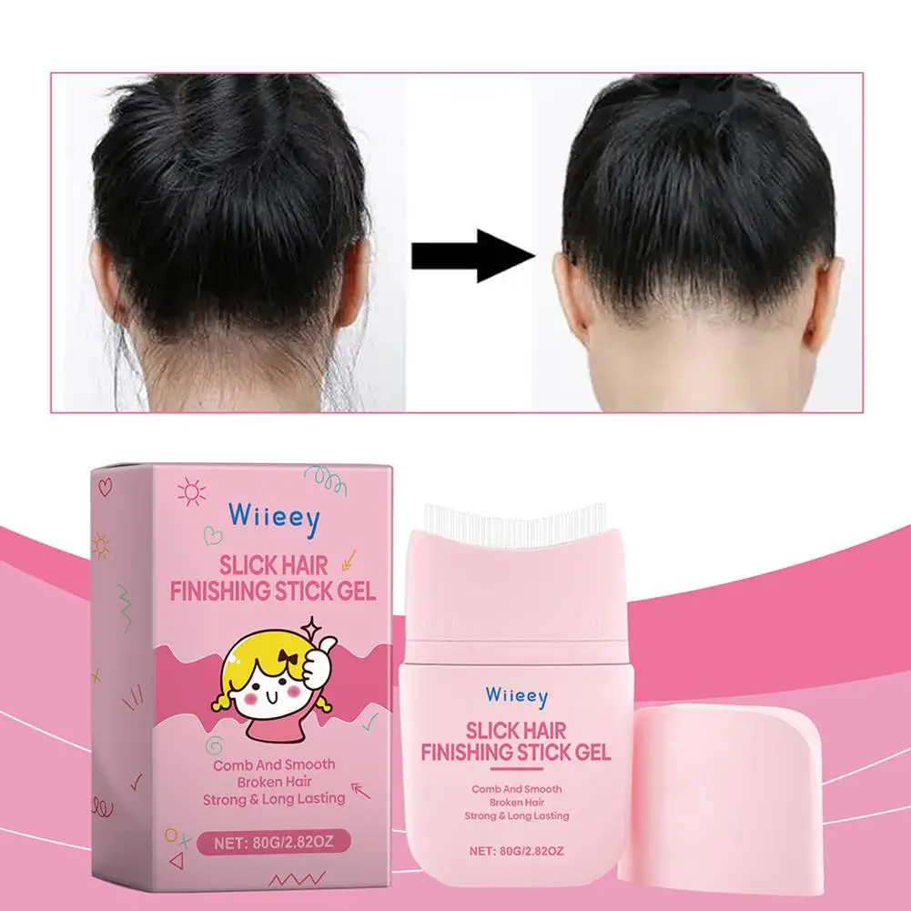 80g New Hair Wax Stick, Wax Stick For Hair Wigs Slick Stick Pomade Non-greasy Styling For Fly Away J1B8