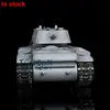 2.4G HENG LONG 1/16 Gray 7.0 Soviet KV-1 RC Tank 3878 Full Metal Tracks Wheels RTR Radio Models Speaker Machine Gun Toys TH17483 6