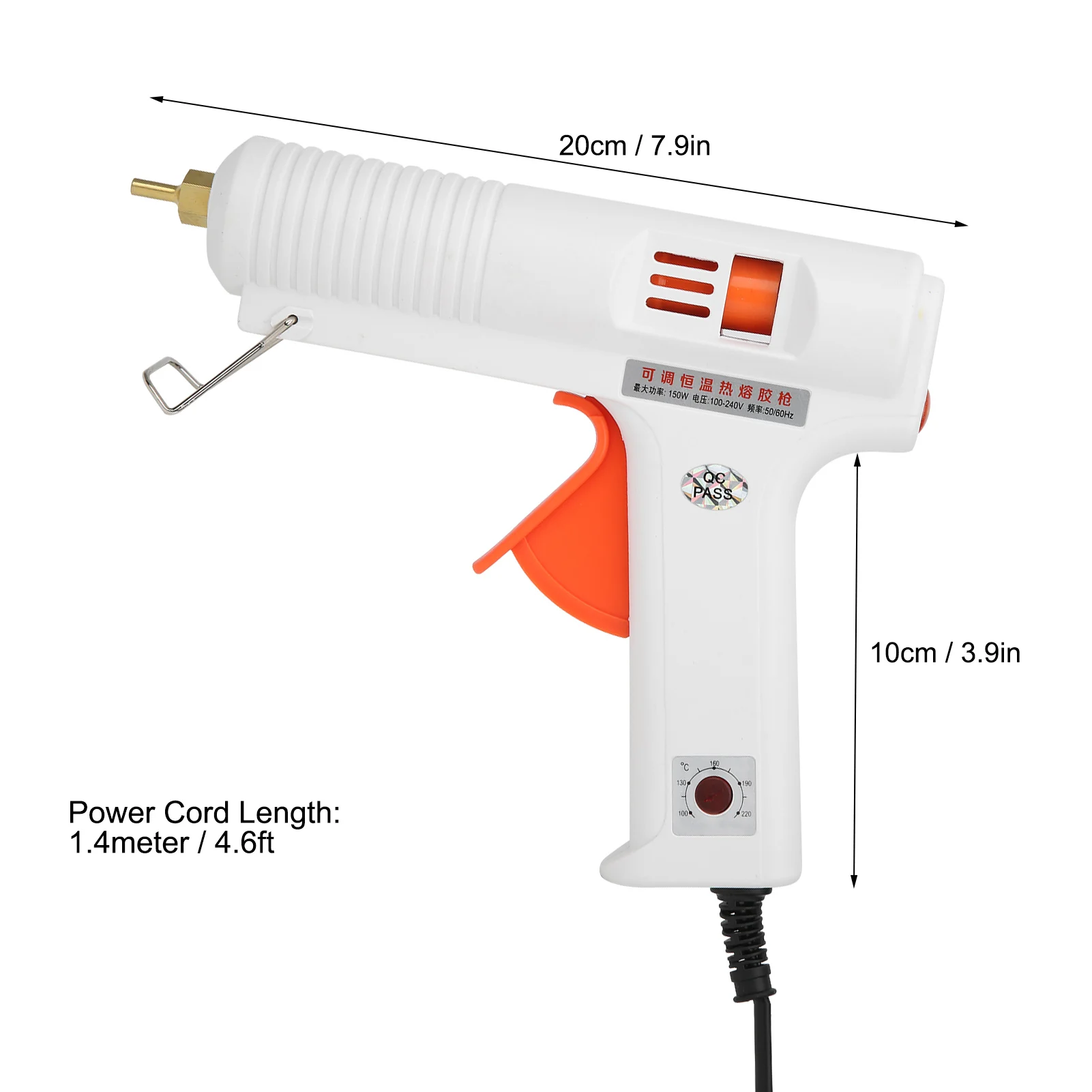 Hot Glue Gun Adjustable Constant Temperature 150W AC100-240V