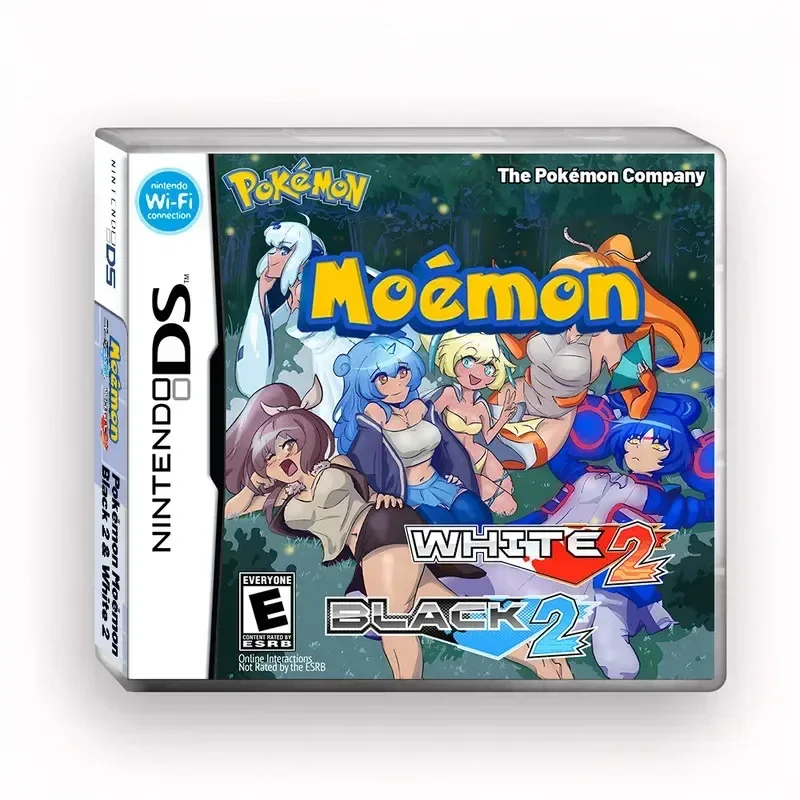 

Игровая консоль Pokemon Nds Moemon Black 2 и white 2, американская версия, английская видеокарта, простой и вызов режим, разблокированный, Национальный Dex подарок