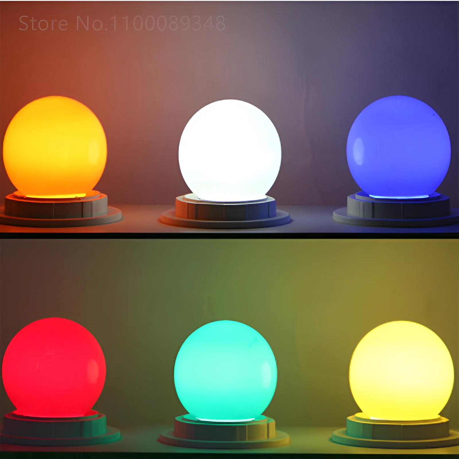 Colorful E27 B22 1W 2W 3W 5W 220V Red Blue Green White Yellow Warm RGB Blubs Energy Saving LED Golf Ball Light Globe Lamp led light led lamp