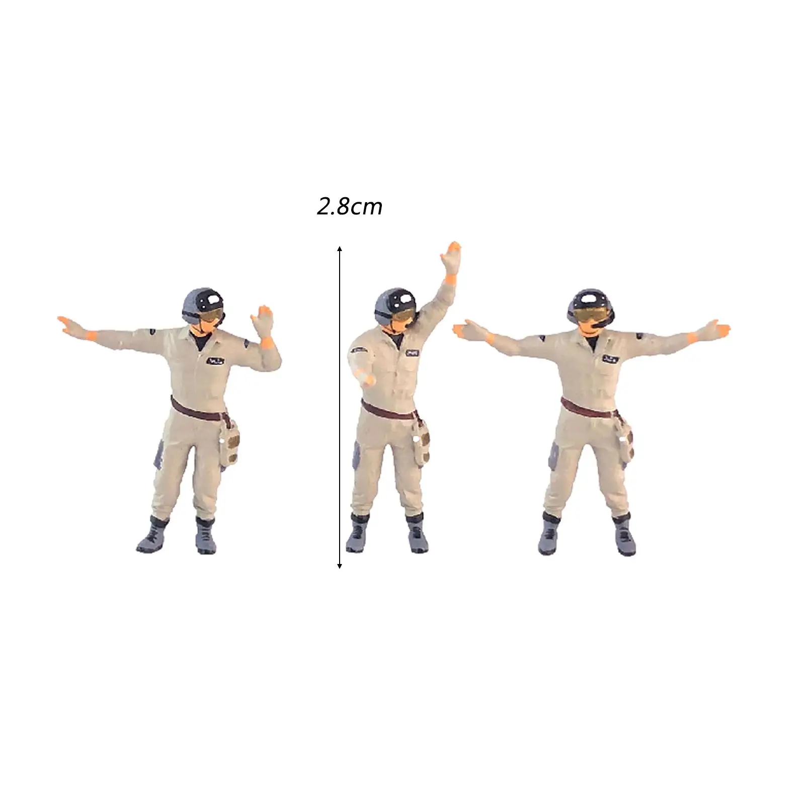 3 Pieces 1/64 Diorama Figures Character for Photo Props DIY Projects