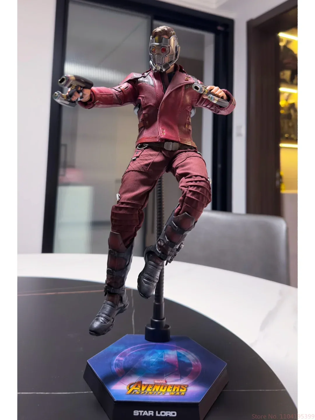 재고 있음  HOTTOYS HT MMS539 Marvel Avengers 3 스타 로드 3.0 액션 피겨 모델 완구