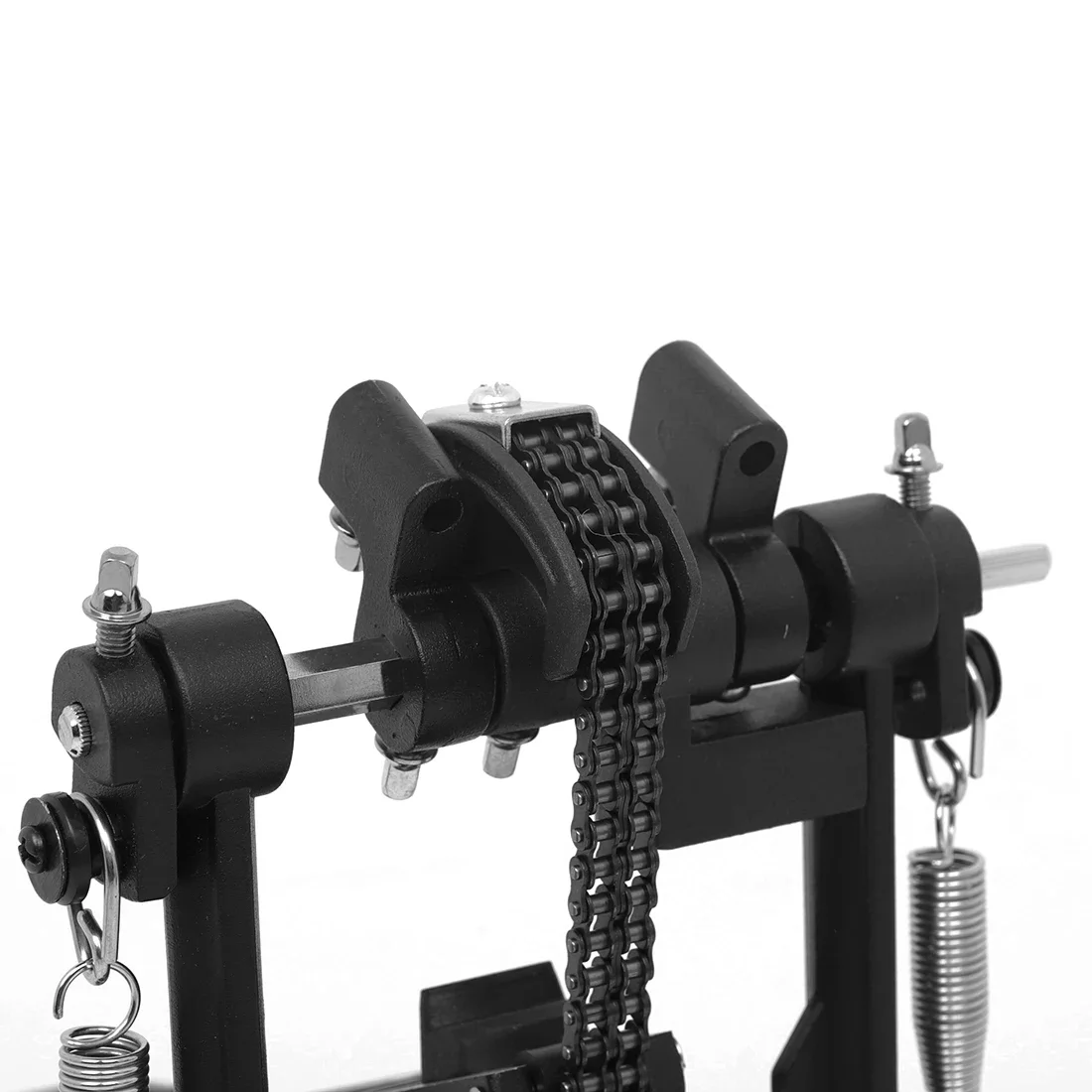 Trommel Doppel Schritt Aluminium Legierung Pedal Kette Schritt Platte Tragbare Elektronische Trommeln Trommel Fuß Pedal Percussion Instrument Teile – Detail 7