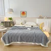 New Chessboard Getafu Cashmere Lamb Plush Blanket Thickened and Warm Multi functional Office Lunch Rest Blanket 2
