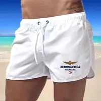 2024 Men's Fashion Printed Swimming Shorts Quick-Drying Beach Suit Breathable Drawstring Pocket 1