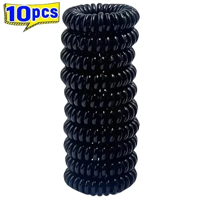 Spiral No-Crease Hair Ties - Strong Hold Ponytail Holders for All Hair Types (1/20 Pack)
