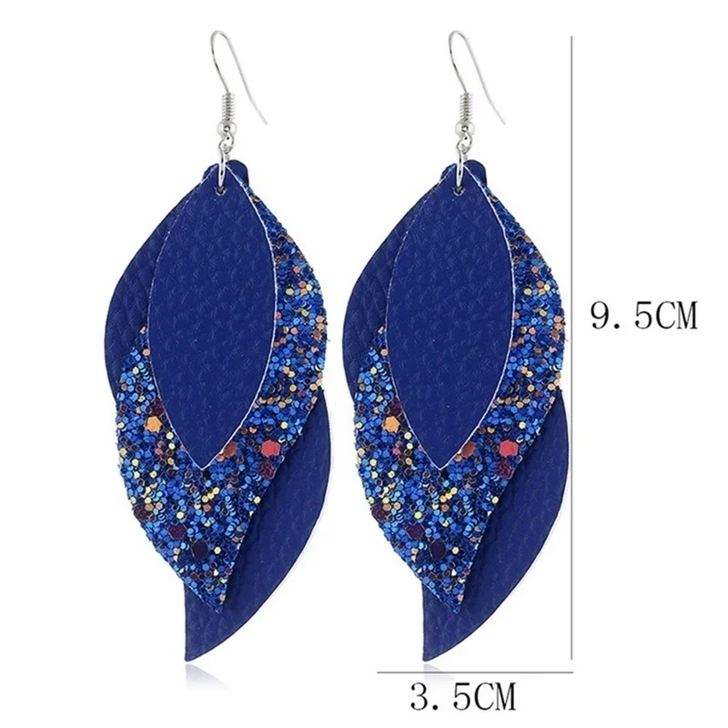 Faux Leather Earrings - Image 5
