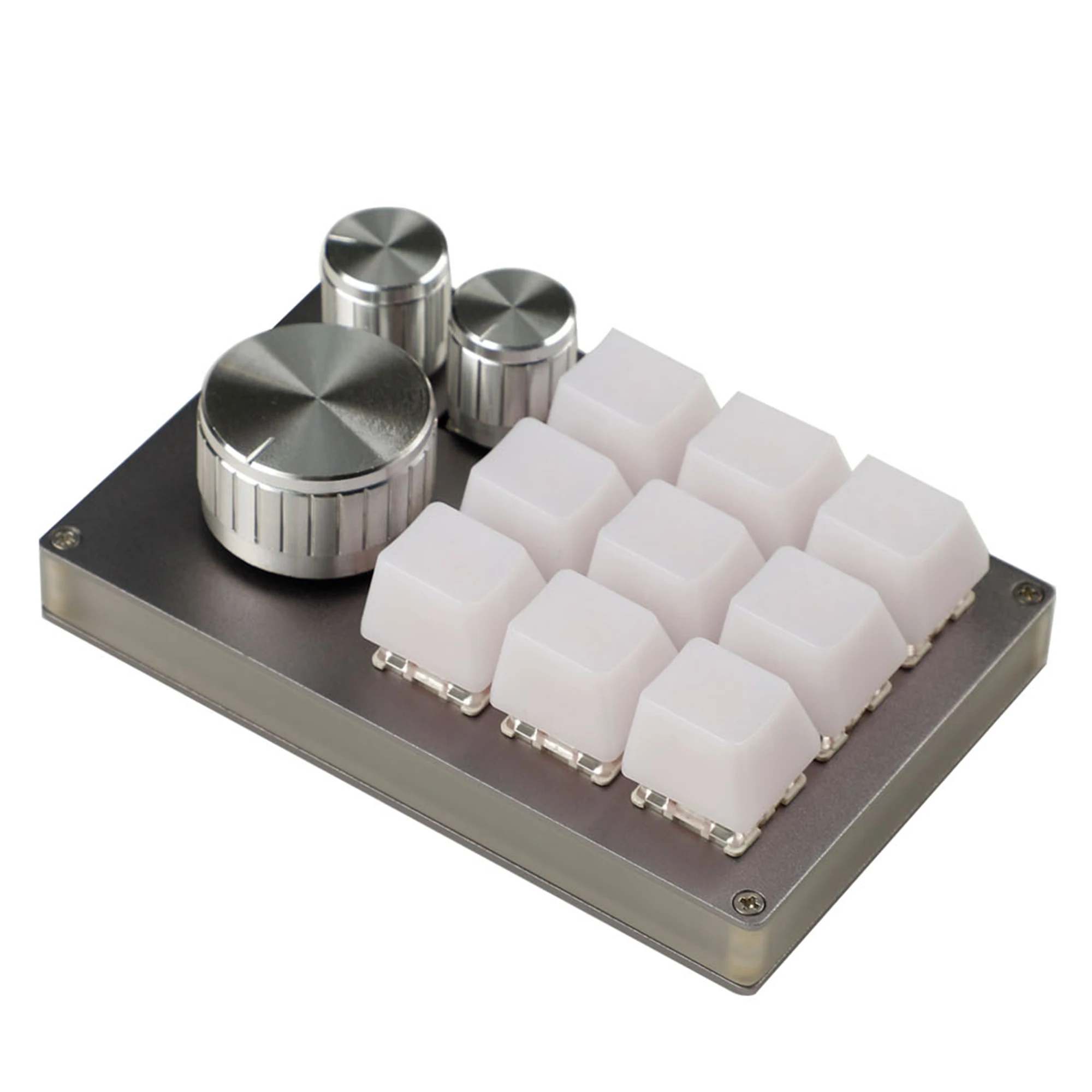 Chave Cnc Alumínio Via Vial Hotswap Rgb Knob Suporte Macro tipo c mx Switches Teclado Mecânico Numpad para Gaming Photoshop 12 - Imagem 5