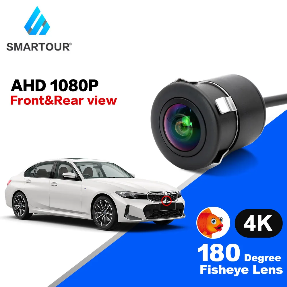 

4 Pin RCA HD 1920x1080P 170 Degree Golden Fisheye Glass Lens Night Vision Vehicle Reversing Rearview AHD Parking Camera