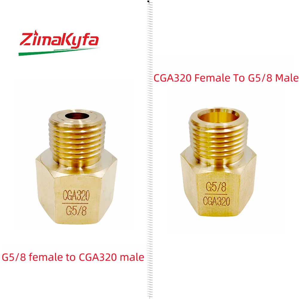 Adaptador do Conector do Cilindro do Tanque Conversor para Regulador g5 para Cga320 g5 Thread