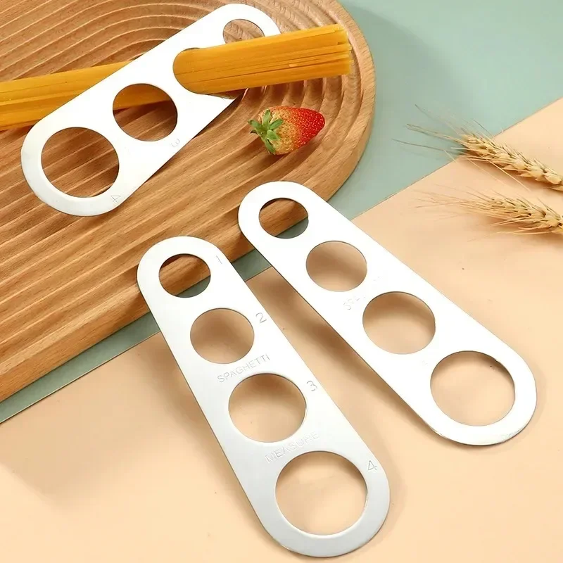Stainless Steel Spaghetti Measurer - 4-Hole Pasta Portioning Tool