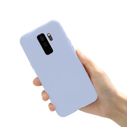 Cute Candy Matte Soft Silicone TPU Phone Case - Enhanced Protection with Stylish Design - Galaxy S9 Plus (Purple)