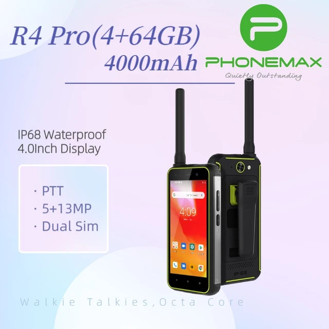 UNIWA W888 Waterproof Smartphone 4GB+64GB 6.3Inch FHD/HD 4G Walkie