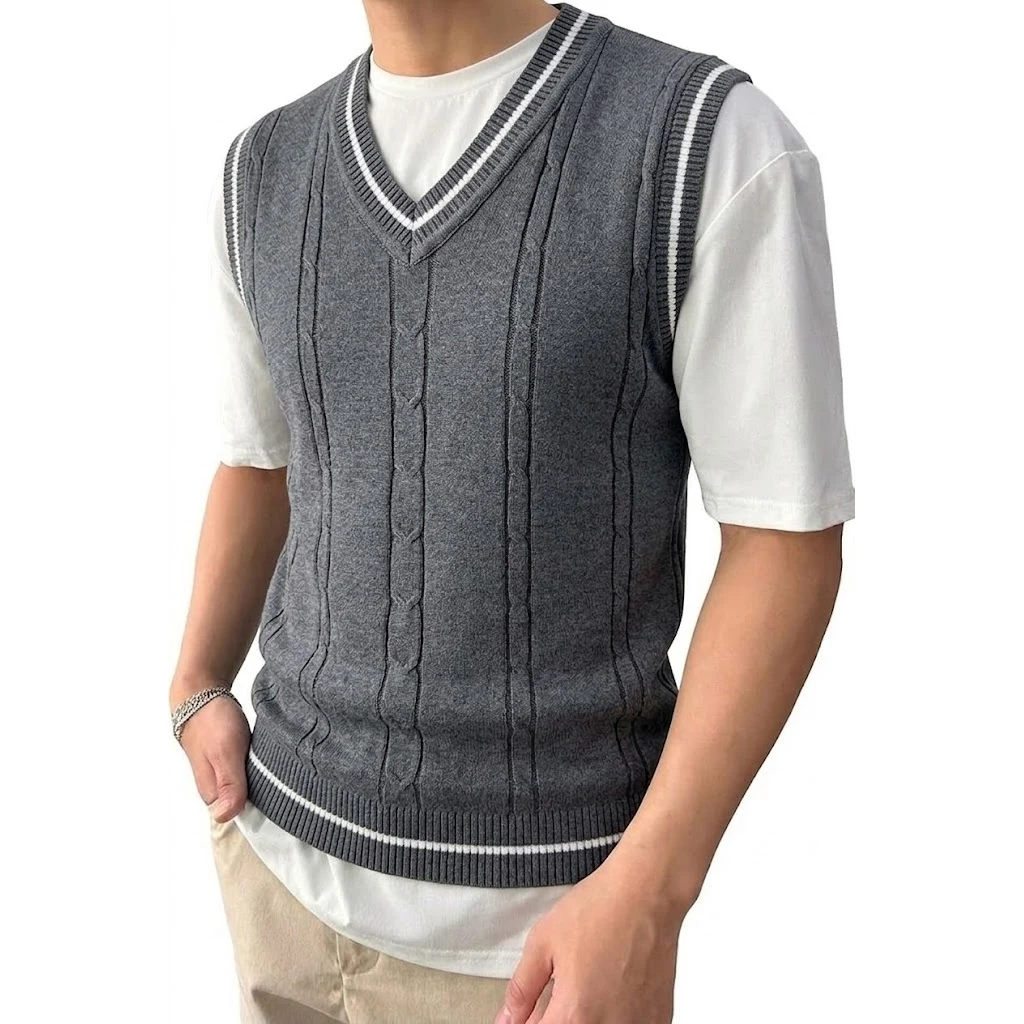 Men's Knit Sweater Vest 5
