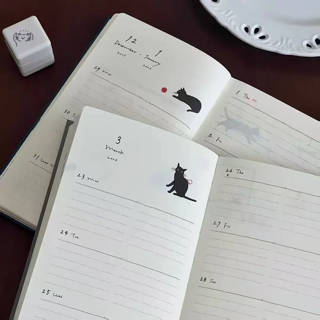 Cute Cat 2026 Weekly Planner 4