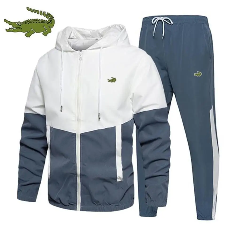 

2023 New Sportswear Casual Hoodie Set Street Sportswear Spring Men's Jacket+Pants Two Piece Set