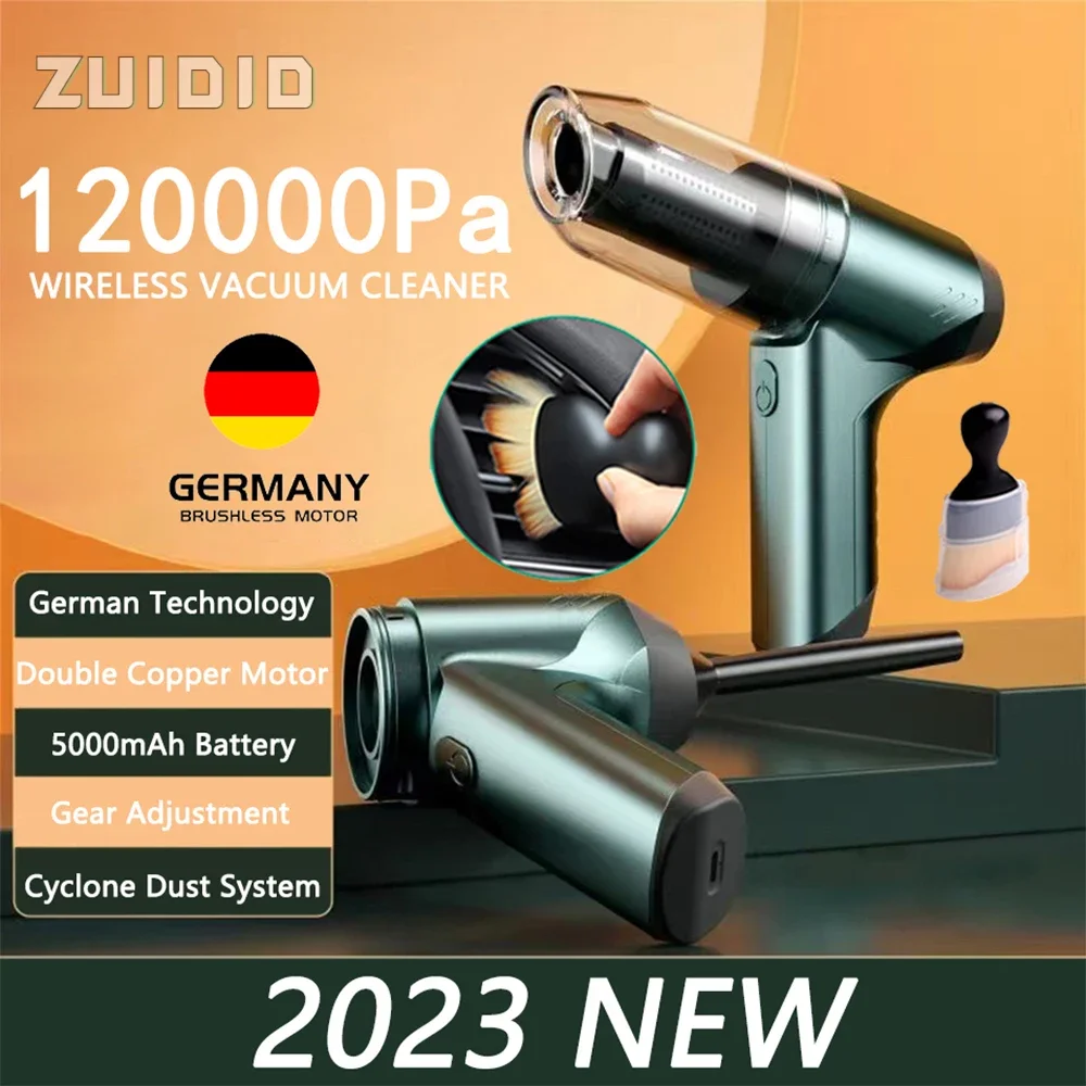 120000pa bezdrátový přenosné auto vacuum čistič robot akumulátorové vacuum čističe pro auto domácí klávesnice úklid elektrický přístroj