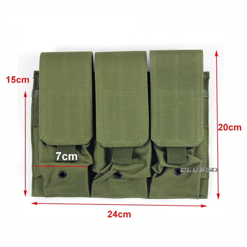 Description Picture 3 of itemTactical MOLLE Triple Magazine Pouches Double Triple Shooting Hunting Mag Pouch Wargame Paintball Mag Bag for M4 AR15 Ak47